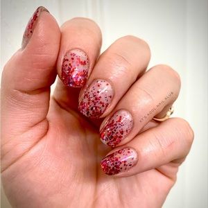 *Retired* Color Street: Love Shack | Valentine’s Day Red Glitter Clear Overlay